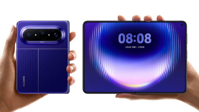 ファーウェイ、うわさの「折りたたみiPhone」風ワイド横長フォルダブルスマホやイヤホン内蔵ウォッチ新型・AIグラスなど新製品を発表(山根康宏)