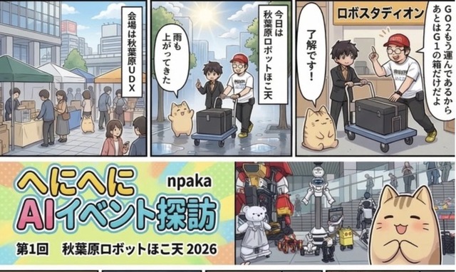 新連載「へにへにAIイベント探訪」第1回：秋葉原ロボットほこ天 2026はバトルありパレードあり、ロボットは個人の領域に（npaka）