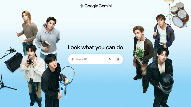 Google GeminiとBTSがコラボ、ファン用語含む韓国語コーチや愛用プロンプト例など　各メンバーの短編映像も公開