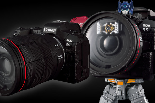 コンボイがカメラに変形「オプティマスプライム R5」発表、キヤノンと『トランスフォーマー』コラボ 画像