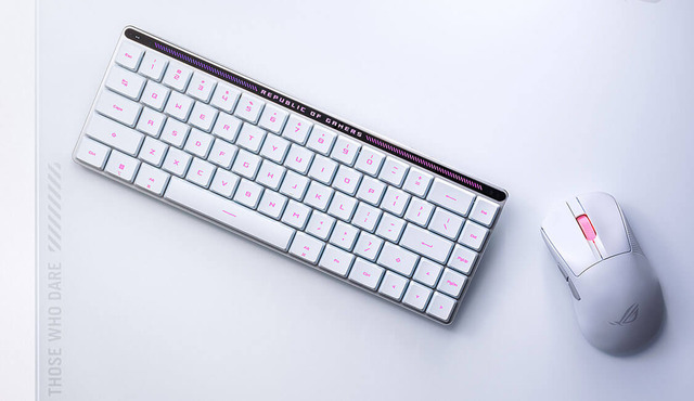 ASUS、65%ロープロ ゲーミングキーボード ROG Falchion RX Low Profile発売。赤軸・青軸を用意、もちろん光る