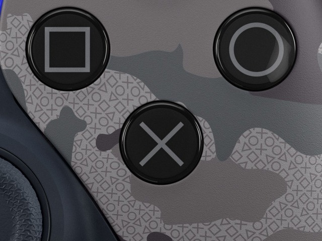 PS5に新色『グレー カモフラージュ』カバー。DualSenseコントローラ 