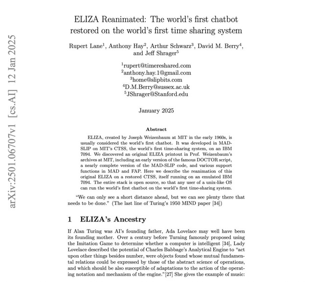 世界初のチャットボット「ELIZA」、60年の時を経て復活。オープンソース化され、UNIX系OSで実行可能に(生成AIクローズアップ)