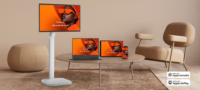 LGスマートモニター、今度は「移動式アームスタンド」で家中どこでも画面のLG Smart Monitor Swingに進化。早割価格で販売