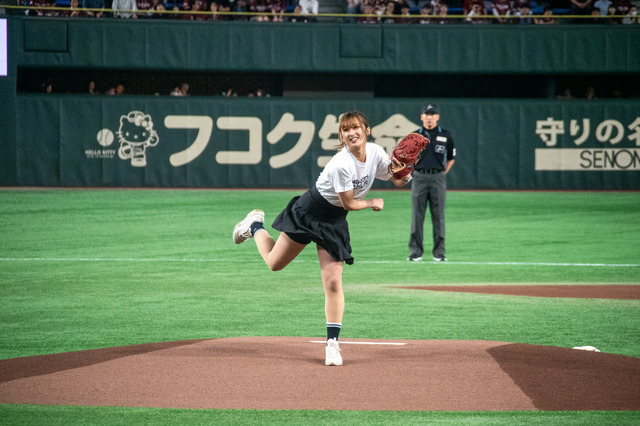 なえなの「悔しい」70点投球の真実。楽天「夢叶えます」ナイターで東京ドームに感動とユーモア