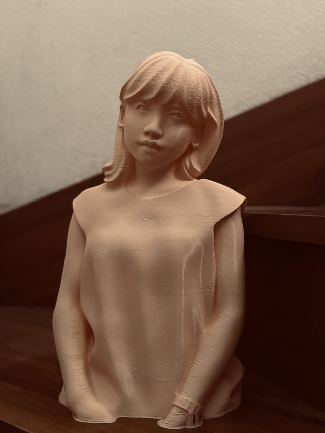 触れて感じ取れる生成AI。1枚の人物写真から高精細3Dモデルを作り出すSparc3Dで、妻の半身像を3Dプリントしてみた（CloseBox）