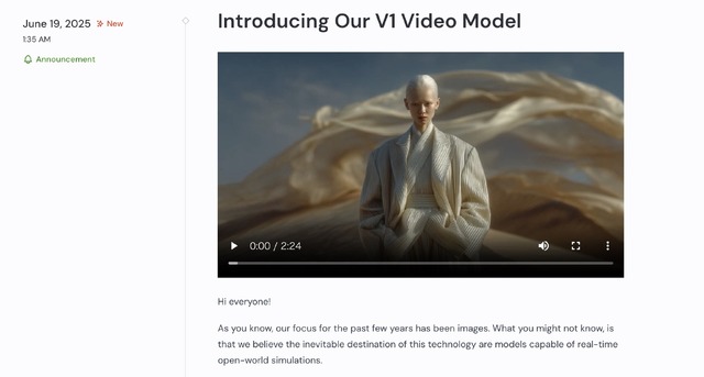著作権訴訟渦中のミッドジャーニーがAI動画生成スタート。5秒480pという低スペックながら使い勝手がいい理由（CloseBox）