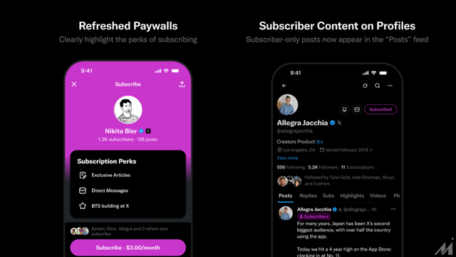 Xがクリエイター向けサブスクを刷新、独占スレッドや収益ダッシュボードを新設