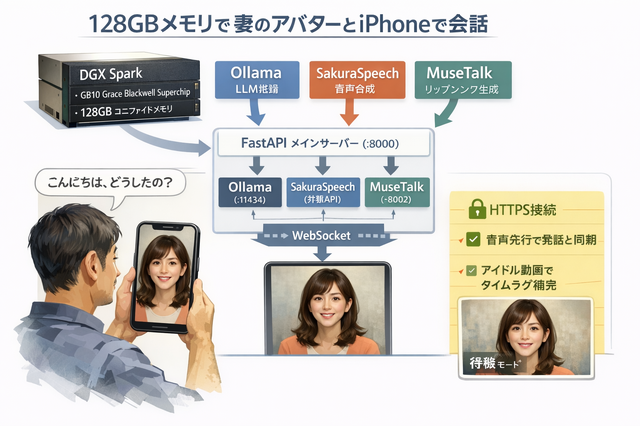 リップシンクする妻のAIアバターをClaude Codeと開発した。iPhoneでアクセスして音声対話ができる、その作り方（CloseBox）