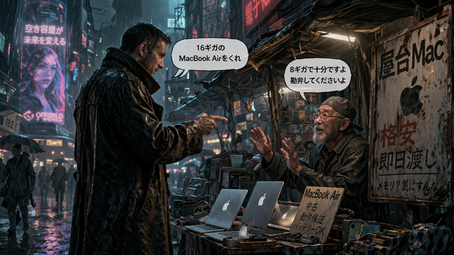 「メモリは8ギガで十分ですよ」時代の到来。1ビットLLM「Bonsai 8B」を8GBのMacBook Neoで動かしてみたら爆速だった。1.1GBに8Bパラメータが入る驚きをわかってくださいよ（CloseBox）