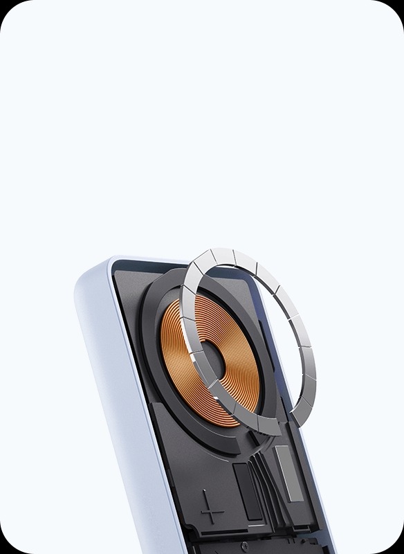 シャオミ、早割4280円の多機能マグネット式モバイルバッテリー発売　無線15W・有線33Wでケーブル直付け、スタンド・ディスプレイ搭載