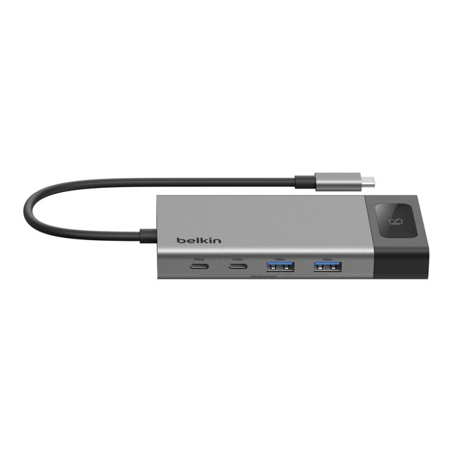 とっさに画面を消せる「プライバシーボタン」搭載USB-Cハブ、ベルキンが発売　デュアル4K出力や100W給電対応8ポート仕様