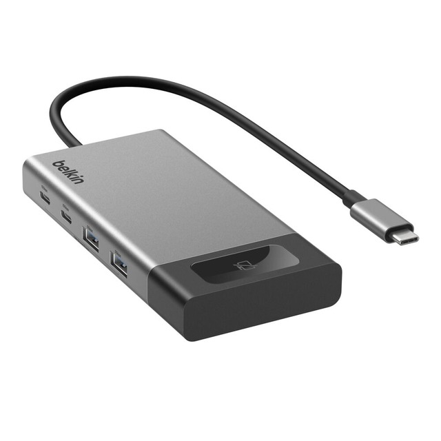 とっさに画面を消せる「プライバシーボタン」搭載USB-Cハブ、ベルキンが発売　デュアル4K出力や100W給電対応8ポート仕様