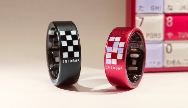 INFOBARデザインのスマートリングがauで販売『NISHIKIGOI』『ICHIMATSU』柄　心拍・睡眠やストレスを24時間7日間計測