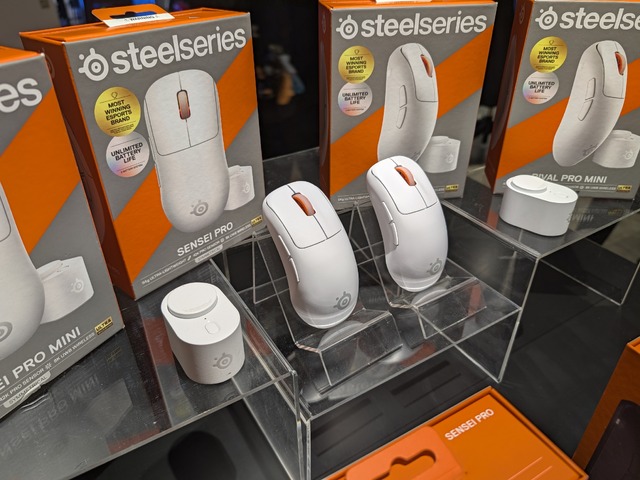 UWB無線マウス SteelSeries Sensei Pro発売。8000Hz更新に到達、「無限バッテリー」も採用の高級ゲーミングマウス
