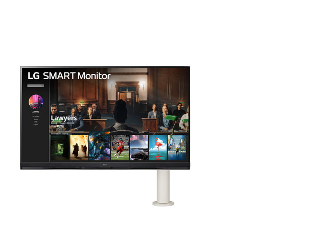 LG、31.5インチ4KスマートモニタをMakuakeで早割販売。webOSで動画配信も快適な一台二役