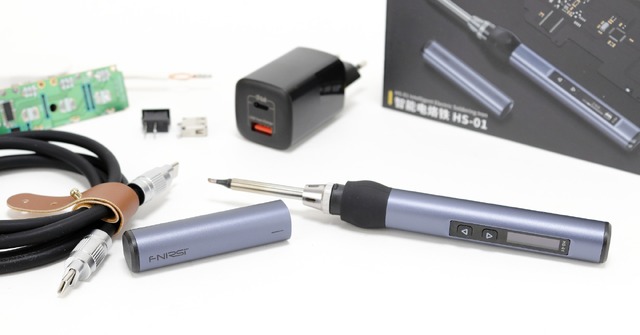 電源オンから8秒で使えるUSB PDハンダごて「FNIRSI HS-01」を試してみました：#てくのじ何でも実験室
