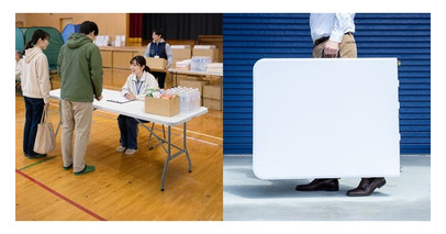 会議もイベントもこれ1台。持ち運べるワイドテーブルを発売