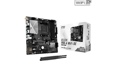 ASRockから、Wi-Fi 6EとPCIe 4.0対応Hyper M.2を搭載したMicro ATXマザーボード『B550M Pro-A WiFi 6E』を発売