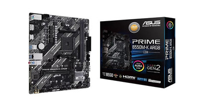 ASUSから、AMD B550チップセット搭載、充実した接続性を備えたMicroATXマザーボードマザーボード『PRIME B550M-K ARGB-CSM』を発売