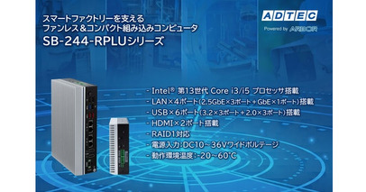 産業用/組み込みコンピュータ 「SB-244-RPLUシリーズ」2026年9月16日(水)発売