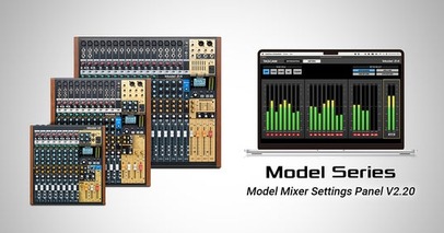 レコーディングミキサー『Model 12』『Model 16』『Model 24』がメーターブリッジアプリに対応。レベルメーターの視認性が大幅に向上