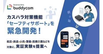 AIによる音声分析を搭載したカスハラ対策機能「セーフティーサポート」をBuddycomに実装決定！