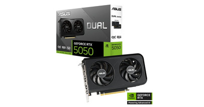 ASUSより、GeForce RTX(TM) 5050 を搭載したビデオカード「DUAL-RTX5050-O8G」を発表