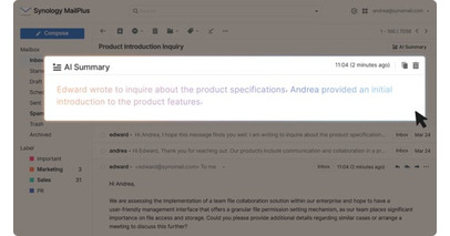 Synology が Office Suite に大規模な AI アップデートをリリースし、プライベートクラウドの生産性とセキュリティを強化