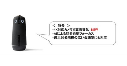 360度webカメラの、4K対応高画質モデル「Meeting Owl 4+（ミーティングオウル4+）」9月26日(金)新発売