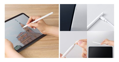 ケーブルとワイヤレスの2Way充電！iPadの側面に吸着させるだけで充電ができるiPad用タッチペンを新発売