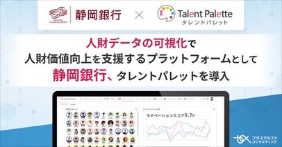 地域密着型金融を推進し、静岡県内でトップシェアを誇る静岡銀行が人財データの可視化で人財価値向上を支援するプラットフォームとしてタレントマネジメントシステム「タレントパレット」導入