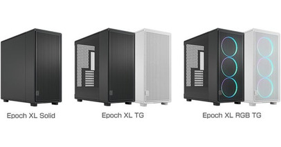 Fractal Design社製、洗練されたクリーンなデザインと高いエアフローを実現するフルタワー型PCケース「Epoch XL」シリーズを発表