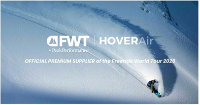 HOVERAir、Freeride World Tour 2026とのパートナーシップを発表