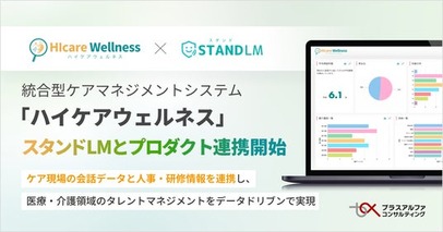 統合型ケアマネジメントシステム「ハイケアウェルネス」音声AIアシスタント「スタンドLM」とプロダクト連携開始