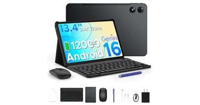 【2026年最新モデル】13.4インチ・120Hz・Android16搭載Gemini AI対応タブレット「POCKAM P13 PRO」楽天市場にて限定発売+6アクセサリー付属