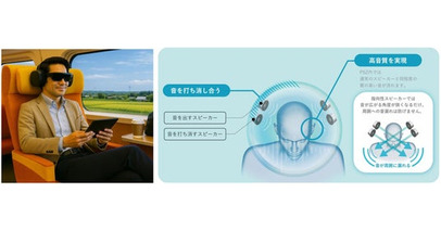 NTTの音響技術「PSZ（パーソナライズドサウンドゾーン）」を活用。山形新幹線「つばさ」での新しい新幹線乗車体験の実証実験に参画。