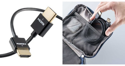スルッと配線、サッと持ち出せるスリムHDMIケーブルを発売