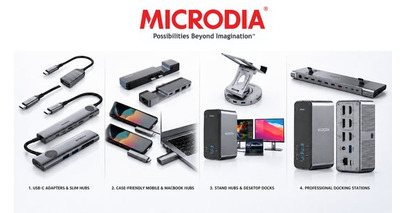 USB-Cポート不足を一気に解決。MICRODIA、iPhone・iPad・MacBook対応HUB・ドッキングステーションを法人向けに提案開始