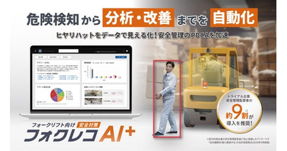 ザクティ フォークリフトのヒヤリハットをAIが分析する「フォクレコAI＋」を発表