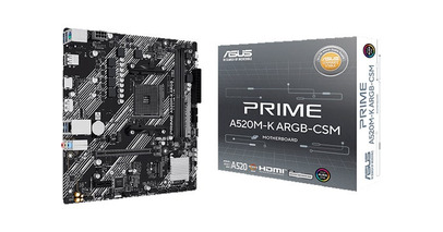 ASUSから、AMD A520チップセット搭載 MicroATX マザーボード『PRIME A520M-K ARGB-CSM』を発売