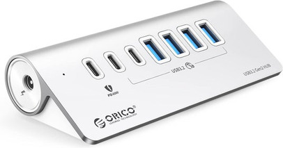 ORICO、7ポートUSB 3.2ハブを発表--PD60W充電・10Gbps高速転送・斜め設計アルミボディ・セルフ/バスパワー両対応