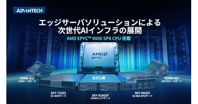 アドバンテック、最新のAMD EPYC(TM) 9006シリーズ・プロセッサを搭載した次世代AIインフラストラクチャ・ソリューションを発表